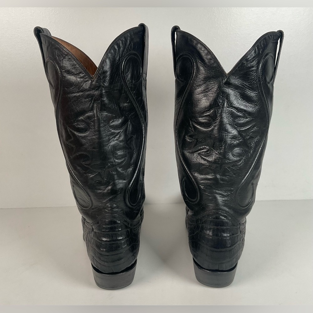 Rivers’ Royal Caiman Belly Cowboy Boots | Exotic | Tooled Inlays | Men’s 9.5 - Picture 16 of 16